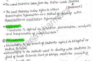 biostatistics and research methodology notes pdf