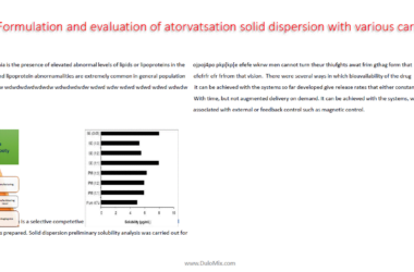 Formulation and evaluation of atorvatsation solid dispersion with various carriers Download Now