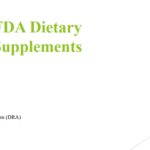 USFDA Dietary Supplements PPT/PDF Download Now
