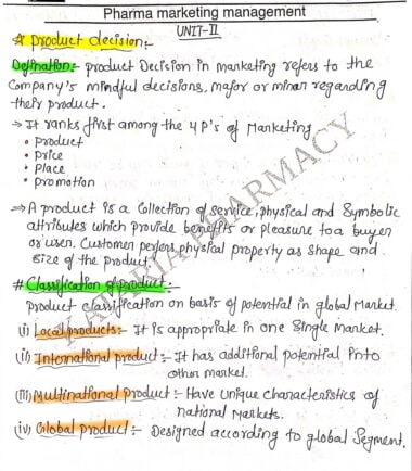 Pharma marketing management sem 8 (unit2 )hand written notes pdf Download Now