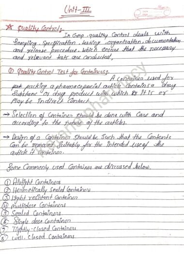 Quality assurance sem7 (unit3) hand written notes pdf Download Now