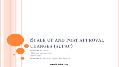 SCALE UP AND POST APPROVAL PDF/PPT Download Now