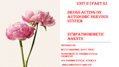 DRUGS ACTING ON AUTONOMIC NERVOUS SYSTEM PDF/PPT Download Now