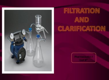 Filtration /Factors affecting rate of filtration /Pharmaceutics I /PDF/PPT Download Now
